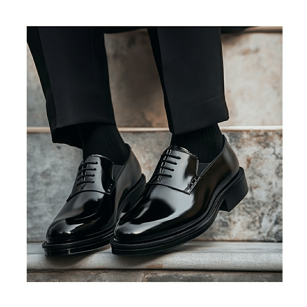 Croft & Barrow Classic Black Lace Up Men's Oxford Dress Shoes Size 11 Wide